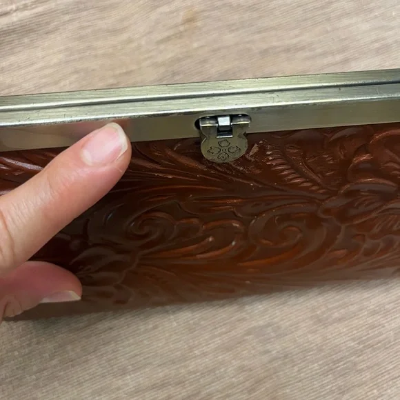 Patricia Nash Brown Embossed Wallet - Picture 7 of 8
